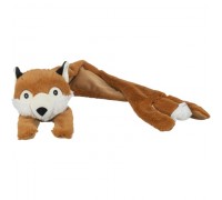 Іграшка Trixie для собак Лисиця зі звуком і шелестом фольги, поліестер, 50 см 34823