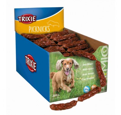 Ласощі для собак Trixie PREMIO Picknicks Ласощі для собак сосиски 1,6 кг / 200 шт. (бізон) 2754