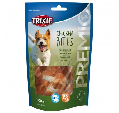 Ласощі для собак Trixie Chicken Bits Light курячі шматочки 100 г 31533