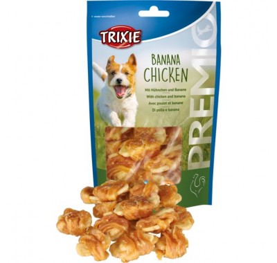 Ласощі для собак Trixie Premio Banana Chicken курка та банан 100 г 31582