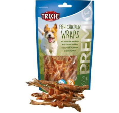 Ласощі для собак Trixie Ласощі Premio Fish Chicken Wraps риба та курка 80 г 31590