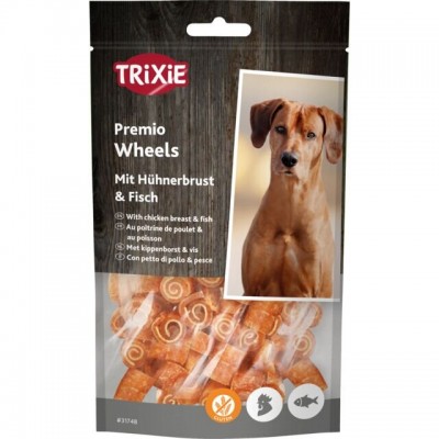 Ласощі для собак Trixie Premio Fish Chicken Wheels ласощі з рибою та куркою 75 г 31748