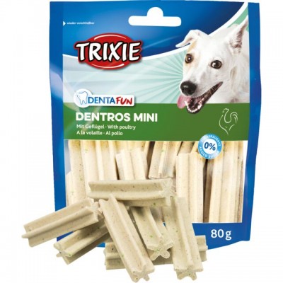 Ласощі для собак Trixie Dentros Mini ласощі для чищення зубів 60 г 31773