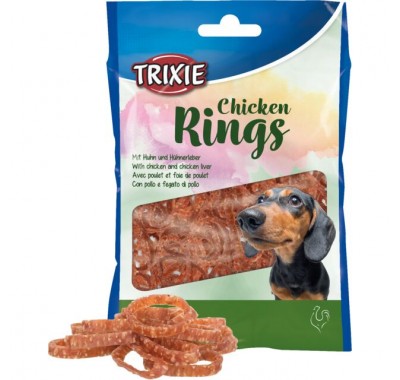 Лакомство для собак Trixie Кольцо жевательное с курицей 100г 31665
