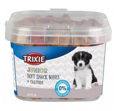 Ласощі для цуценят Trixie Junior Soft Snack Bones з кальцієм 140г 31518