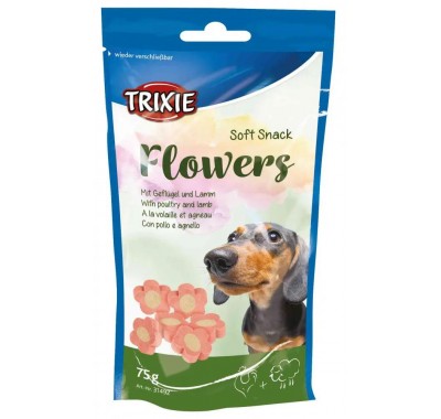 Ласощі для собак Trixie Soft Snack Flowers з ягнятком та куркою 75 г 31492