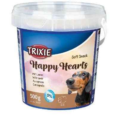 Ласощі для собак Trixie Soft Snack Happy Hearts з ягнятком та рисом 500 г 31497
