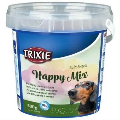 Ласощі для собак Trixie Soft Snack Happy Mix з куркою та ягнятим 500 г 31495
