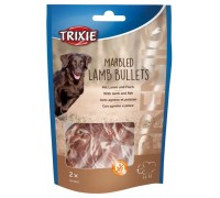 Ласощі для собак Trixie PREMIO Marbled Lamb Bullets сиром'ятна шкіра  ягня та риба 2шт/25г 31605