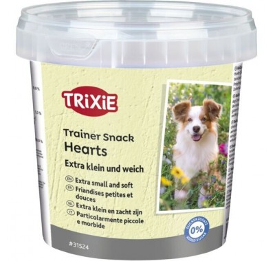 Ласощі для собак Trixie Trainer Snack Mini Hearts міні куркою ягнятком та лососем 200 г 31524