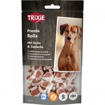 Ласощі для собак Trixie Premio Fish Chicken Rolls ласощі, курка та тріска 75 г 31535