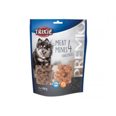 Ласощі для собак Trixie Premio 4 Meat Minis з куркою, качкою, яловичиною та бараниною 4x100г 31852