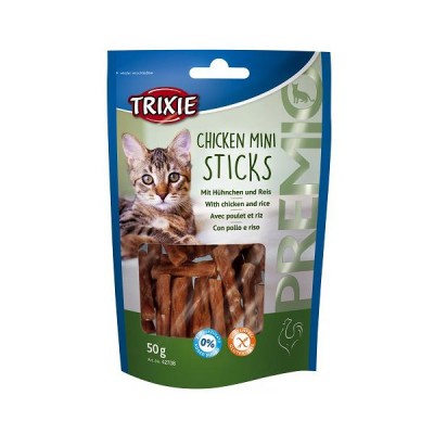 Ласощі для котів Trixie Premio Chicken Mini Sticks з куркою та рисом 50г 42708