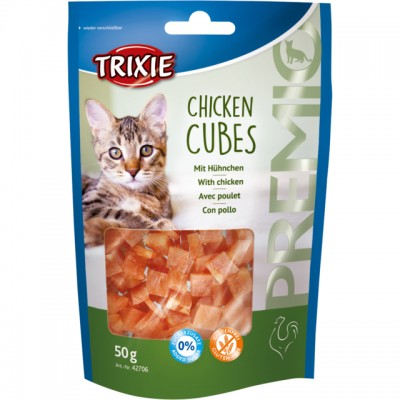 Ласощі для котів Trixie Premio Chicken Cubes курячі кубики 50г 42706
