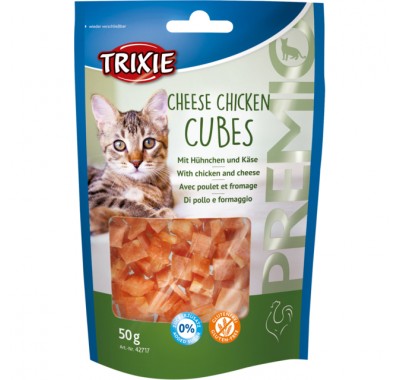 Ласощі для котів Trixie Premio Cheese Chicken Cubes сирно-курячі кубики 50г 42717