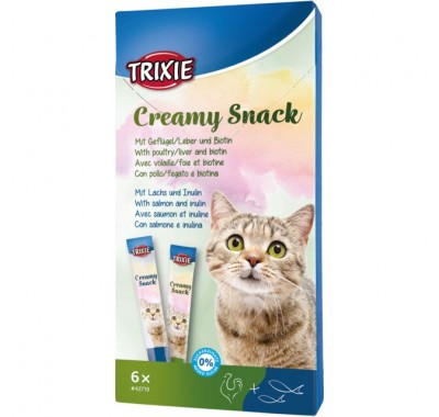 Ласощі для кішок у вигляді крему Trixie Creamy Snacks 6х15г 42719