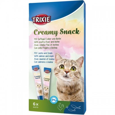 Ласощі для кішок у вигляді крему Trixie Creamy Snacks 6х15г 42719
