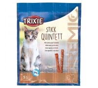 Ласощі для котів Trixie Premio Stick Quintett палички з ягнятком та індичкою 5х5г 42723