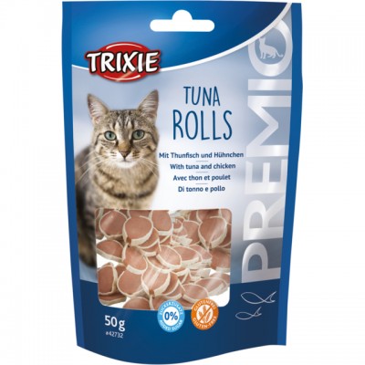 Ласощі для котів Trixie Premio Tuna Rolls з тунцем 50г 42732