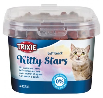 Ласощі для котів Trixie Soft Snack Kitty Stars з лососем та ягнятим 140г 42733