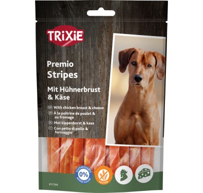 Ласощі для собак Trixie Premio Cheese Chicken Stripes ласощі з куркою та сиром 100 г 31586