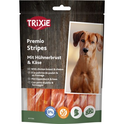 Ласощі для собак Trixie Premio Cheese Chicken Stripes ласощі з куркою та сиром 100 г 31586