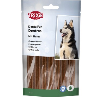 Ласощі для собак Trixie Denta Fun Dentros палички для зубів з м'ясом свійської птиці 180 г 3173
