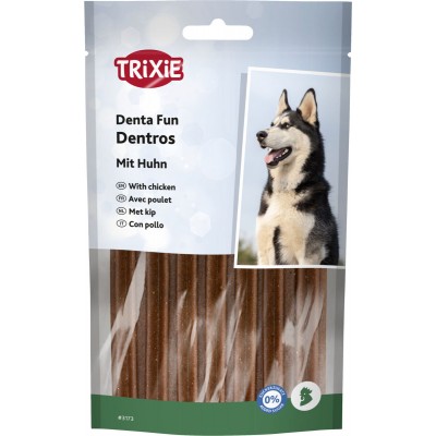 Ласощі для собак Trixie Denta Fun Dentros палички для зубів з м'ясом свійської птиці 180 г 3173