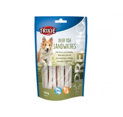 Ласощі для собак Trixie PREMIO Deer Fish Sandwiches з оленем та тріскою 100г 31868