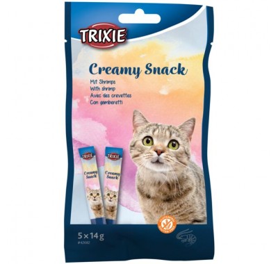 Ласощі для кішок Trixie Creamy Snacks з креветкою 5х14г 42682
