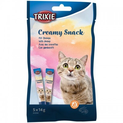 Ласощі для кішок Trixie Creamy Snacks з креветкою 5х14г 42682