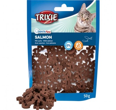 Ласощі для кішок Trixie Denta Fun з лососем 50г 42811