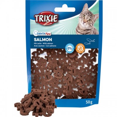 Ласощі для кішок Trixie Denta Fun з лососем 50г 42811