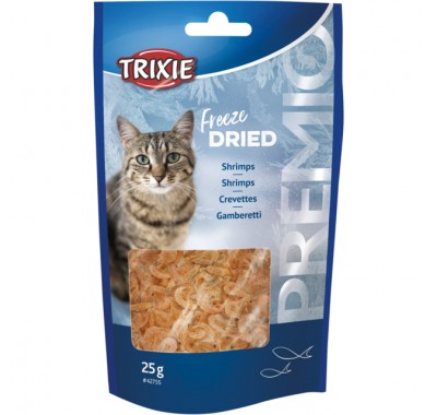 Ласощі для кішок Trixie Premio Freeze Dried Shrimps Креветки сушені 25г 42755