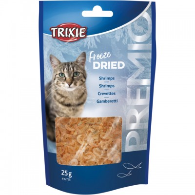 Ласощі для кішок Trixie Premio Freeze Dried Shrimps Креветки сушені 25г 42755