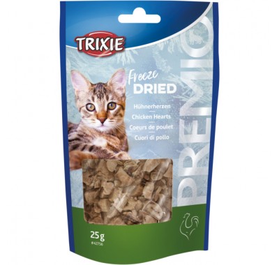 Ласощі для кішок Trixie PREMIO Курячі серця 25г 42756