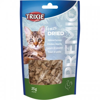 Ласощі для кішок Trixie PREMIO Курячі серця 25г 42756
