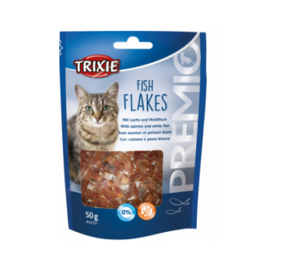 Рибні пластівці для котів Trixie PREMIO лососем та куркою 50г 42757