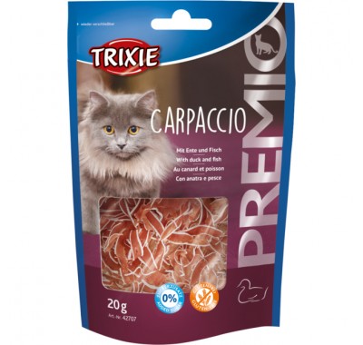 Ласощі для кішок Trixie Premio Carpaccio качка та риба 20г 42707