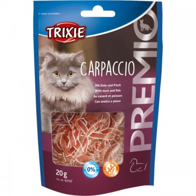 Ласощі для кішок Trixie Premio Carpaccio качка та риба 20г 42707