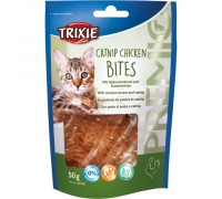 Ласощі для кішок Trixie Premio Catnip Chicken Bites куряче філе/кіш. м'ята 50г 42742