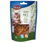 Ласощі для кішок Trixie Premio Chicken Mice з куркою у вигляді мишок 50г42744 TR42744