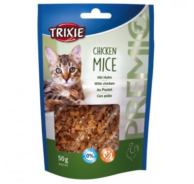 Ласощі для кішок Trixie Premio Chicken Mice з куркою у вигляді мишок 50г42744 TR42744