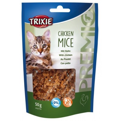 Ласощі для кішок Trixie Premio Chicken Mice з куркою у вигляді мишок 50г42744 TR42744
