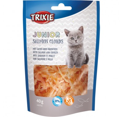 Ласощі для кошенят Trixie Junior Salmon Clouds з лососем та куркою 40г 42754