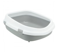 Туалет для кішок Trixie Primo XXL з рамкою 56х25х71см, сірий 40174
