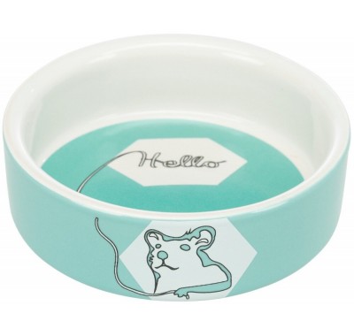 Керамічна миска для хом'яку Trixie Hello 90мл/8см 60734