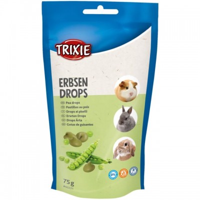 Ласощі для гризунів Trixie Vitamin Drops, горохові 75г 60221