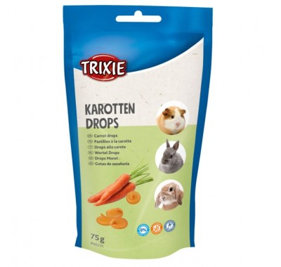 Ласощі для гризунів Trixie Vitamin Drops з морквою 75г 60231
