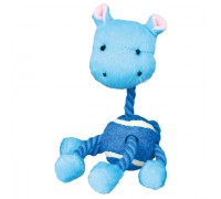 Игрушка для собак Trixie Звери на канате с теннисным мячом 16см 3612